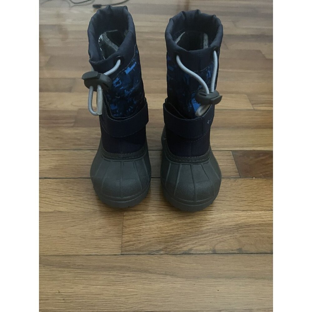 Columbia Toddler Powderbug Plus ll Waterproof Winter Snow BootsBlue Gray Size 6 - Picture 1 of 7